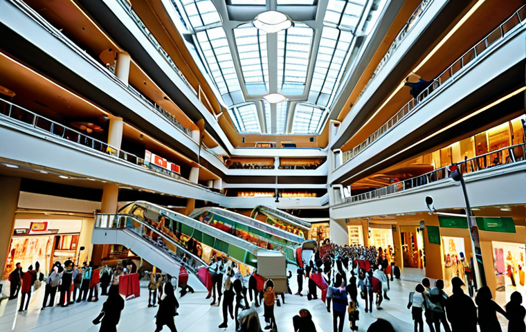 A complex indoor environment, such as a bustling hospital or a dense multi-story shopping mall, filled with thick walls, metallic structures, and moving people. Abstract, fragmented wireless signals are depicted struggling to penetrate obstacles and accurately pinpoint a specific location, conveying a sense of difficulty and a "needle in a haystack" challenge in indoor positioning. The atmosphere is visually complex and challenging.