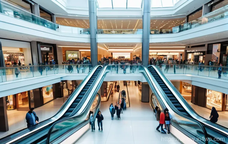 실내 위치 추적 기술의 대안 솔루션 - Prompt 1: Seamless Navigation in a Modern Shopping Mall**